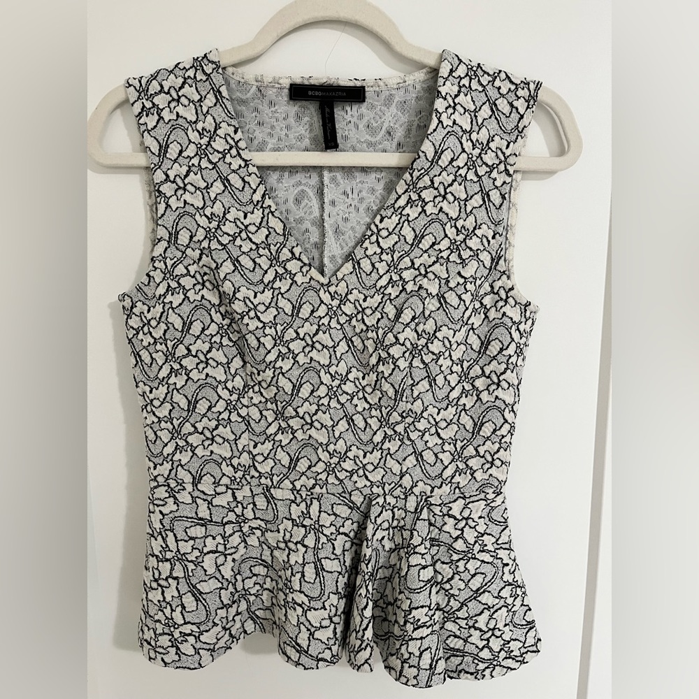 BCBGMaxAzria Peplum Top